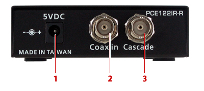 PCE122IR-R背面図