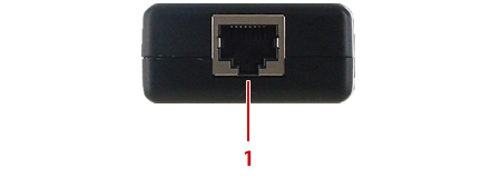 USB2-EX60 受信機前面