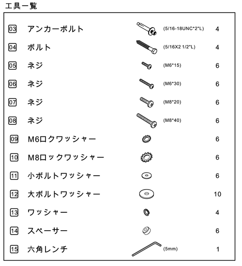 PW-21-6 付属品