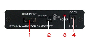CLUX-11SA製品詳細 - HDMIリピーター機能付オーディオデコーダ|切替器.net