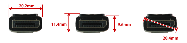 DP2HDMM1MB DisplayPort側 前面