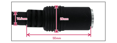 DDM-DINF-03M DIN14ピン メス側  側面図