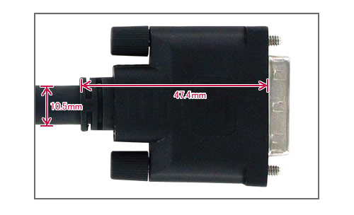 DDM-DINF-03M DVI-D 18ピン 上面図