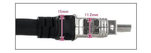 DINM-HMM-10M HDMI TypeA 側面図