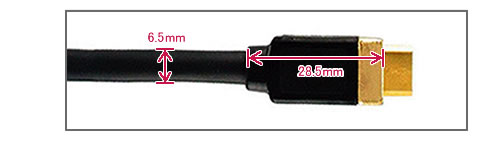 HM-AC-1.8M HDMI TypeC 上面図