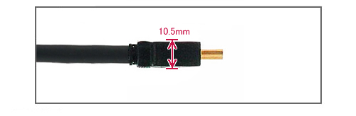 HM-DM-3M-TL HDMI TypeA 側面図