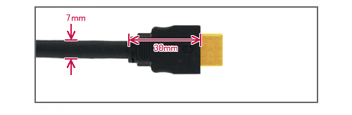 HM-DM-3M-TL HDMI TypeA 上面図