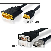 HDMI ⇔ DVIケーブル