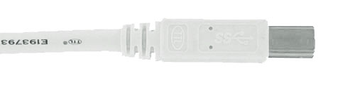 USB3.0ケーブル タイプB　上面図