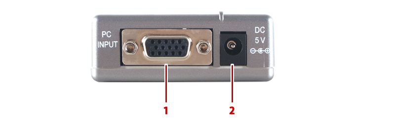 コンポジット変換器：CPT-385AMN 左側面図