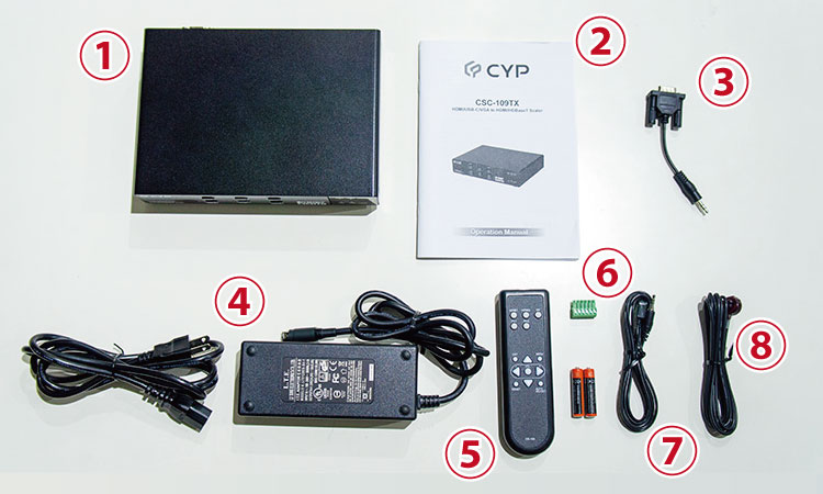 CSC-109TX 付属品