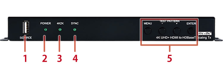 CSC-6012RX受信機:前面