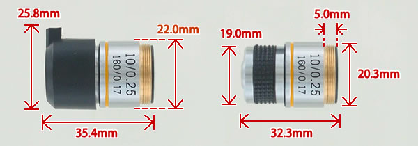10X-LENS寸法図