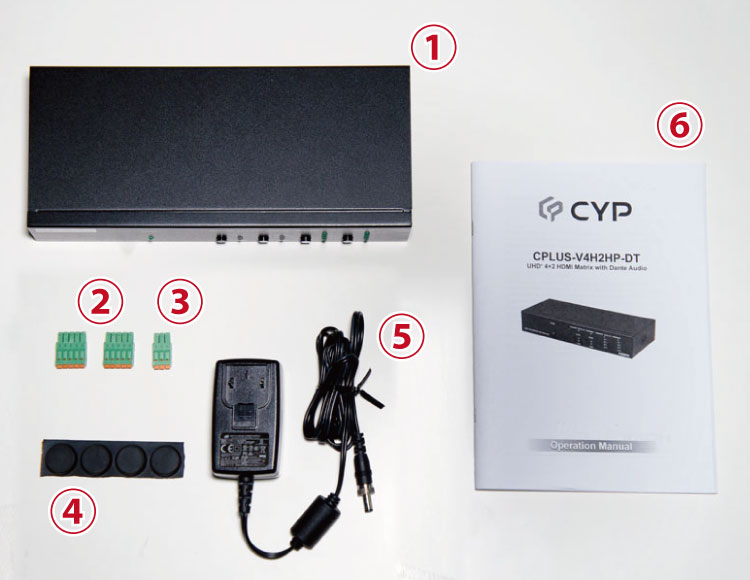 CPLUS-V4H2HP-DT 付属品